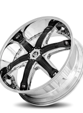 Diablo Fury Wheel 26x10 6x135/139.7 30 87.1 Chrome                                     - FUR-2616D593087 - Image 2